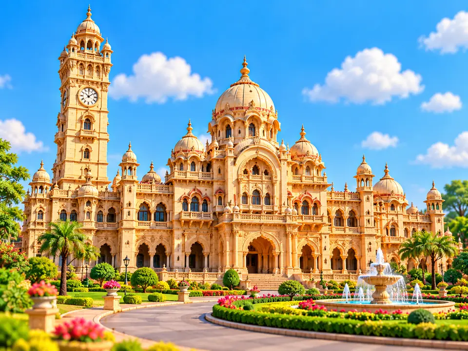 Illustration of a famous landmark in Vadodara