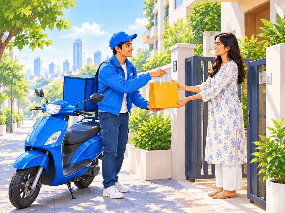 Courier delivery, grocery shopping, and local errands
